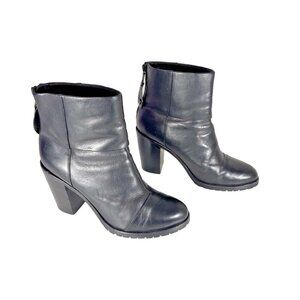 rag & bone The Classic Newbury Black Leather Chelsea Boots Women's Sz 39 US 8.5